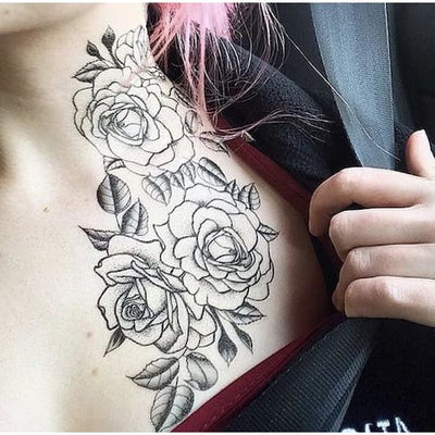 Classic Roses - Temporary Tattoo