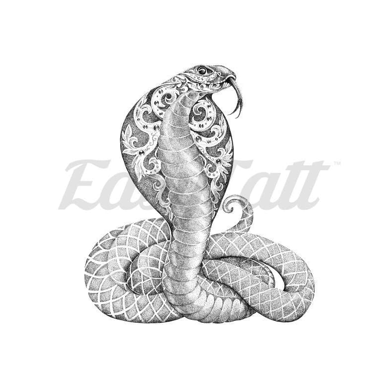 Cobra Snake - Temporary Tattoo