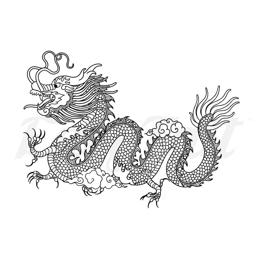 Dragon - Temporary Tattoo