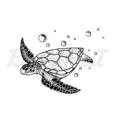 Sea Turtle - Temporary Tattoo