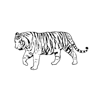 Simple Tiger - Temporary Tattoo