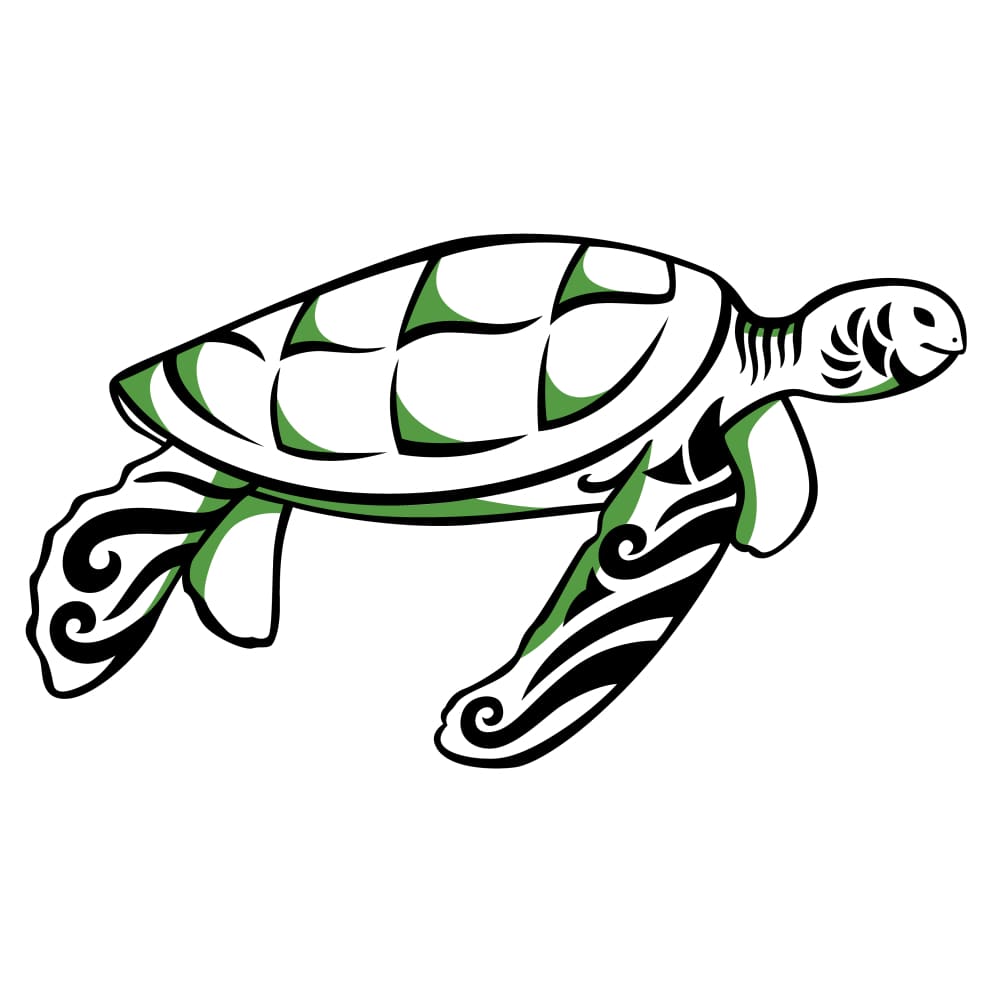 Turtle - By Eastern Cloud - Temporary Tattoo